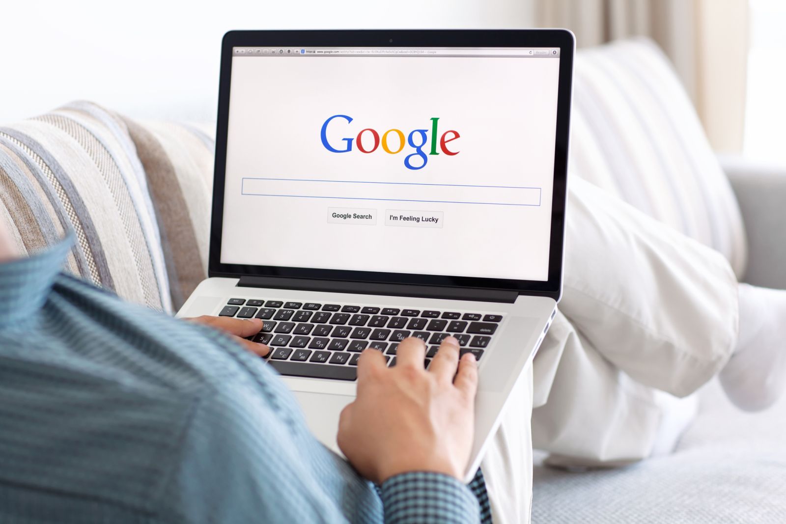 Communication Services - Alphabet Inc laptop search by- Prykhodov via iStock